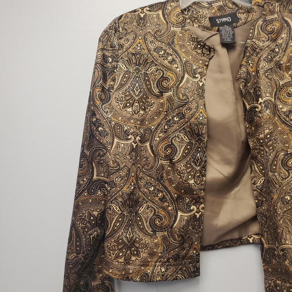 Vintage long sleeve silk jacket - Picture 2 of 7
